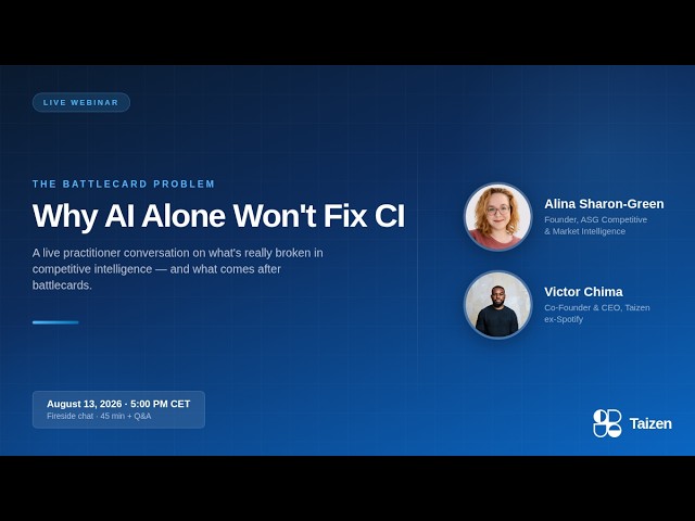 Webinar - Why AI Alone Won't Fix CI