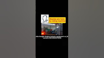 Roll forging machine pre-forming shackle. Material utilization rate is able to above 80%.