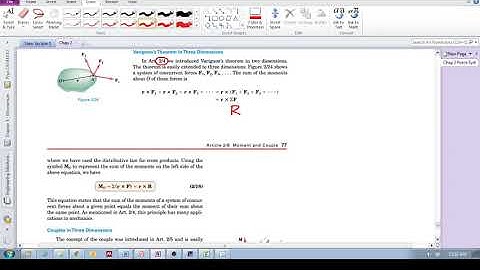 Chap 2.8 - Moment and Couple (d):  Varignon