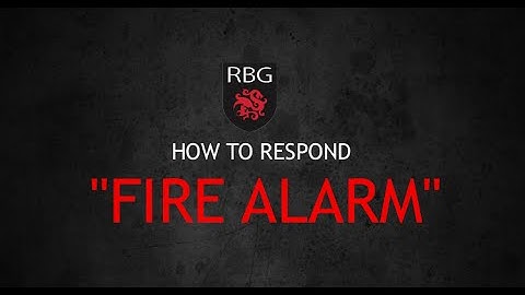 RESPONDING A FIREALARM