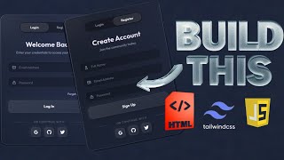 3D Glass UI That TILTS with Mouse Movement - (HTML/CSS/JS Tutorial)