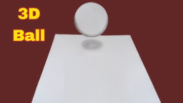Easy 3D Drawing illusion for Beginners in 2 minute - 3D Floating Ball Drawing easy