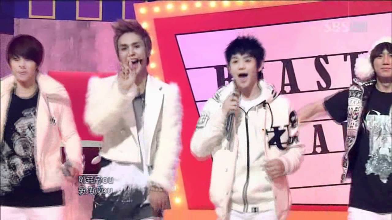 B2ST - Beautiful (BEAST - Beautiful) @ SBS Inkigayo Популярная песня 101121