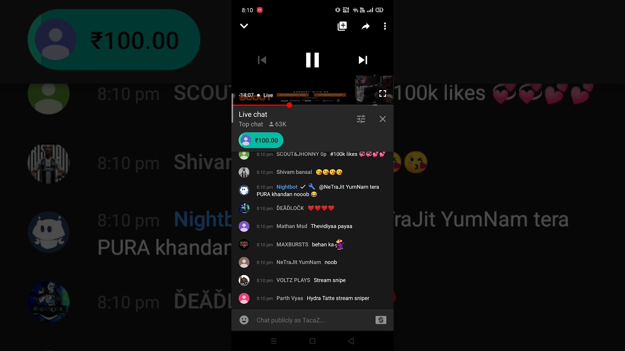 Scout number leaked on youtube live stream