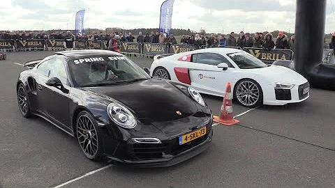 Audi R8 V10 Plus vs Porsche 991 Turbo S vs Mclaren 675LT