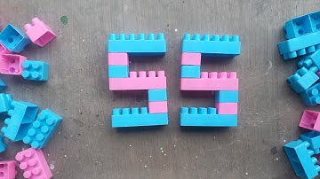 Satisfying diy number fifty five / ASMR Building blocks lego