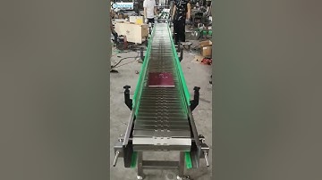 Automatic large width stainless steel chain conveyor with speed controller