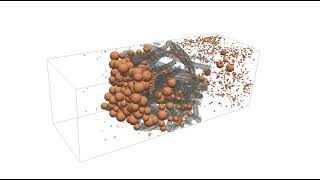 Geotextile infiltration simulation - CFDEM