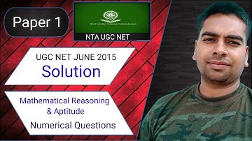 June 2015 | Mathematical Reasoning & Aptitude | NTA UGC Net | Zero Square | UGC Net Paper 1