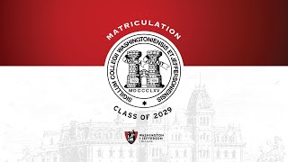 Full Class of 2029 Matriculation Ceremony Update