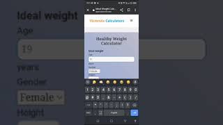 Find Your Ideal Weight with our Quick Calculator! #HealthAndWellness #WeightManagement screenshot 4