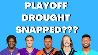 Longest NFL Playoff Droughts (2022)