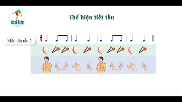 MẪU TIẾT TẤU 2 (CĐ7 SGK Âm nhạc 9 Cánh diều): đệm cho Đoạn 2 bài hát BAY LÊN NHỮNG CÁNH DIỀU ƯỚC MƠ