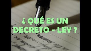 DECRETO - LEY