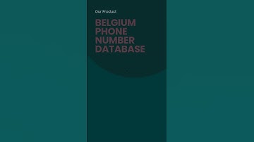 Belgium Phone Number Database | Bulk Email Data