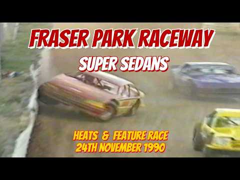 Fraser Park Raceway Super Sedans Heats & Feature 24th Nov 1990