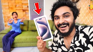 MY NEW iPHONE 15 PRO MAX കൊടുത്തു പറ്റിച്ചു 😂😂😂SHOCKING REACTION l UNBOXINGDUDE l