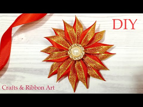 Easy flower making, Ribbon flower