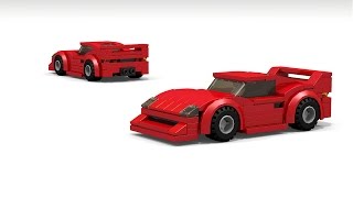 Video instructions on how to build custom lego city ferrari f40 sports
car. i decided place the tail lights horizontally, because standard
vertical positi...