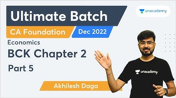 BCK Chapter 2 | Part 5 | Ultimate Batch for Economics and BCK Dec 2022 | Akhilesh Daga