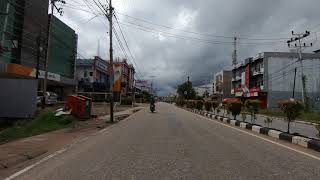 Kota Sanggau tadi siang.