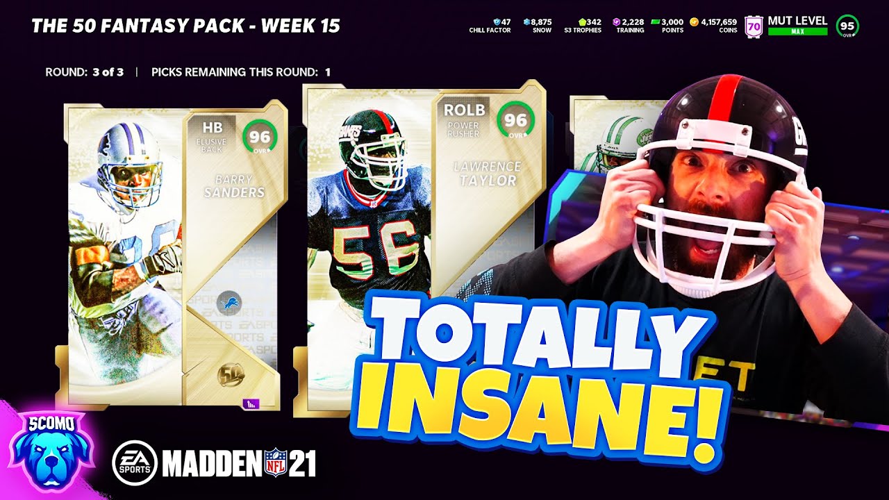 THIS WAS INSANE! WE GOT ALL 3! THE 50 PACK OPENING FOR L TAYLOR, B SANDERS, & MAWAE! [MADDEN 21]