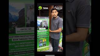Groomer salon k reference se apna northern areas ka package book karwae or 12free services hasilkare