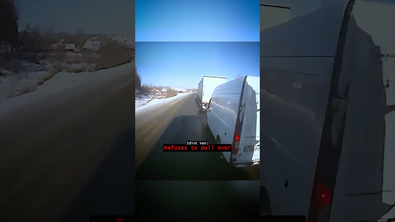 Driver mess with the wrong truckers