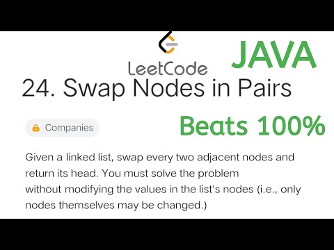 24. Swap Nodes in Pairs using Java #leetcode | Beats 100% | #java #leetcodesolution #hindi