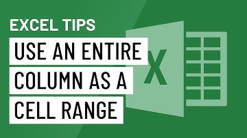 Consejo rápido de Excel: utilice una columna completa como rango de celdas