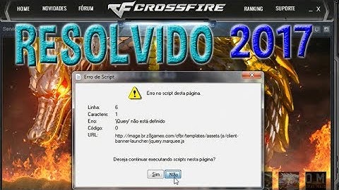 Erro de Script CrossFire Al (RESOLVIDO) 2017