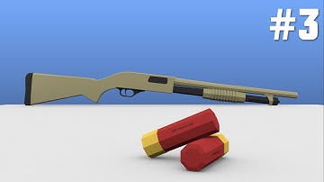 Blender - Low Poly Gun Modeling | SXP Winchester #3