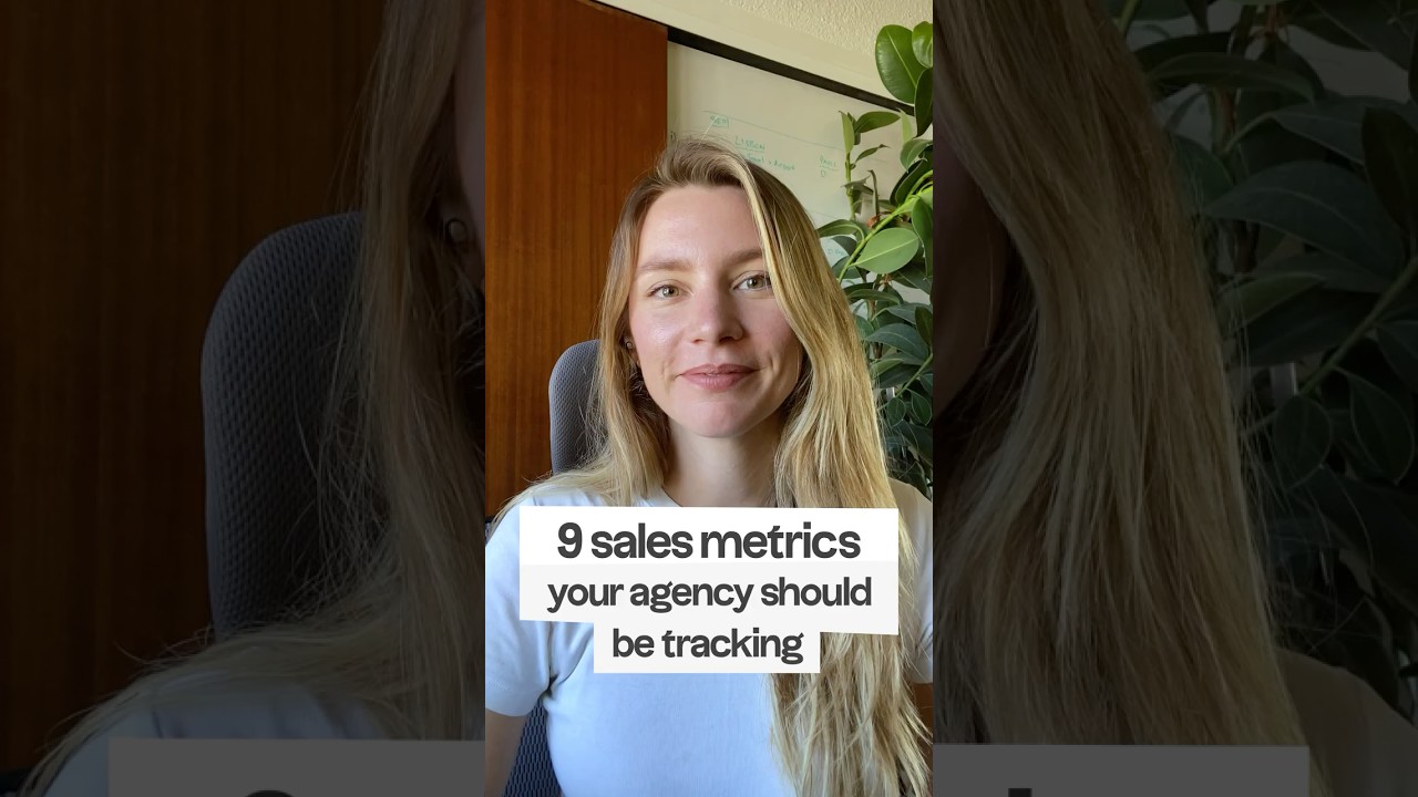 9 sales metrics your agency should be tracking 