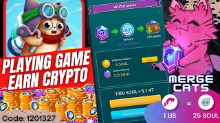 Get Cryptocurrencies by Playing an Epic Crypto Game - Merge Cats screenshot 5