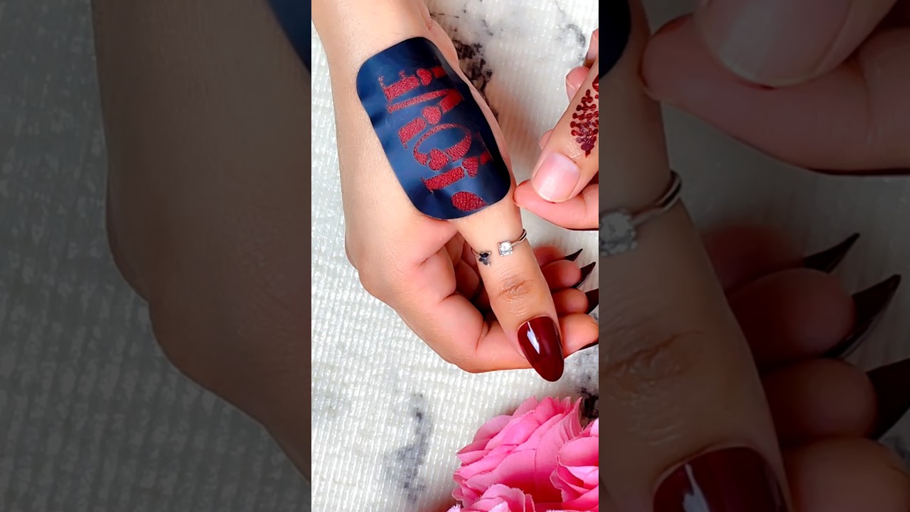beautiful  temporary tattoo design #shortvideo