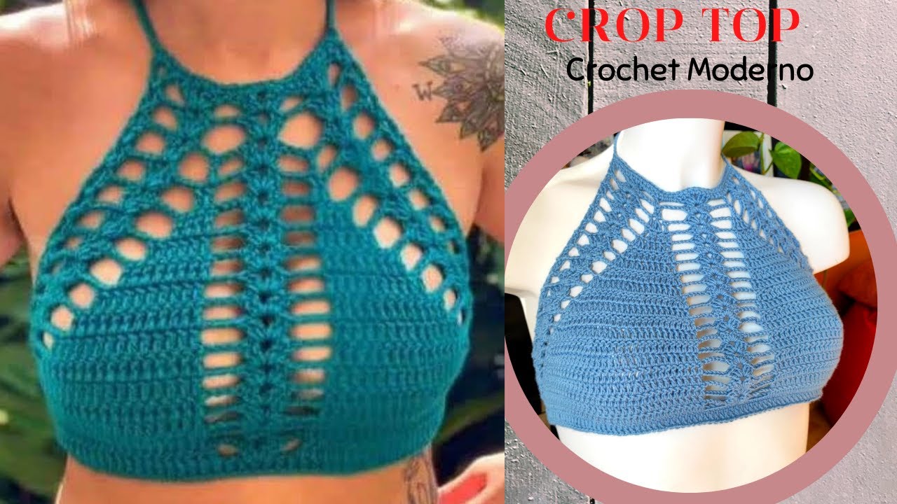 TOP CROCHET Paso a Paso HALTER TOP 2022💟