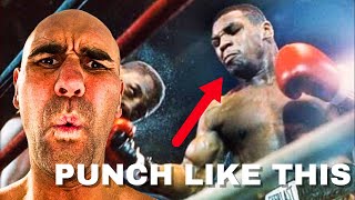 WORLD CHAMPION BOXER explains how to throw hooks and uppercuts like MIKE TYSON!!