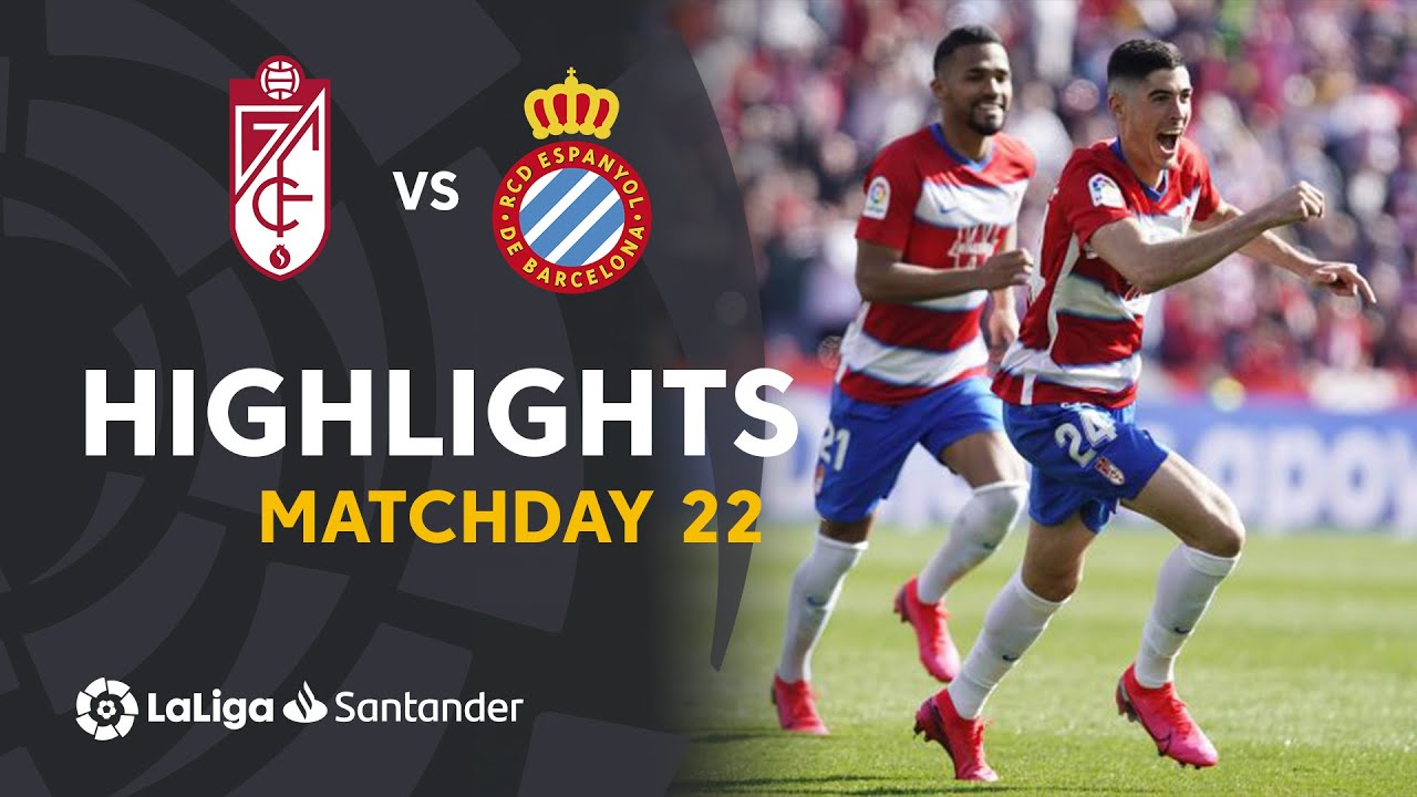 Highlights Granada CF vs RCD Espanyol (2-1)