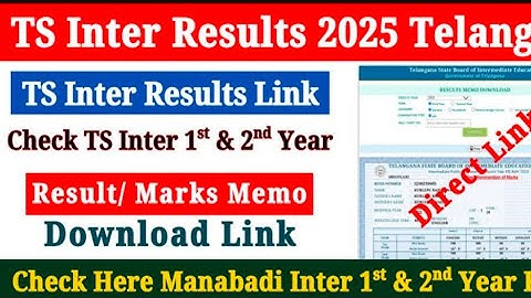 TS Inter Results 2025: Download 1st & 2nd Year Marks Memo Online – Step-by-Step Guide"