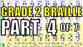 Grade 2 Braille [4/7]  The Words Represented by Braille Letters