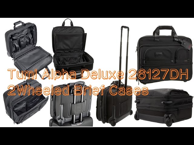 211015 Tumi Alpha Deluxe 26127DH 2Wheeled Brief Business Cases