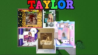 Building a house in Bloxburg except EACH ROOM IS A TAYLOR SWIFT ALBUM!