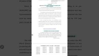 GOVERNMENT QUOTA IRT WARD INELIGIBLE CANDIDATE LIST- UG MEDICAL AND DENTAL ADMISSIONS!!!