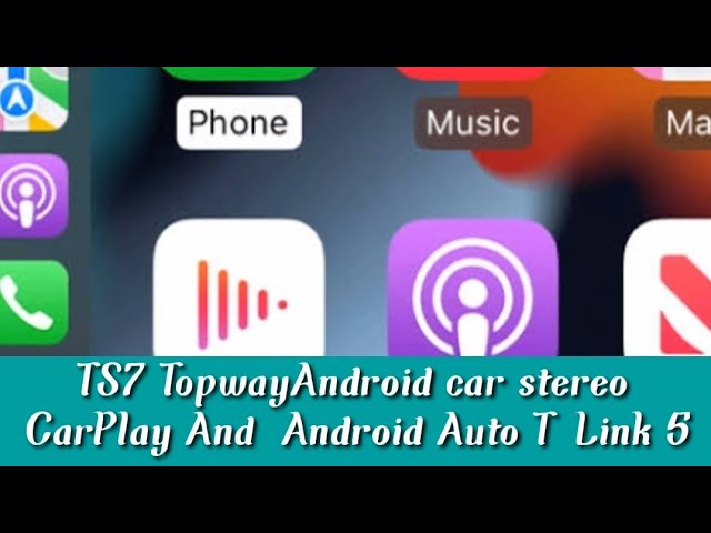 Autoradio TS7-7 - Android Auto - Mirrorlink - Noir