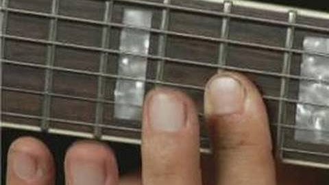 1st Inversion of D Minor Guitar Chord on the Top Strings : Guitar Chord Dictionary 21