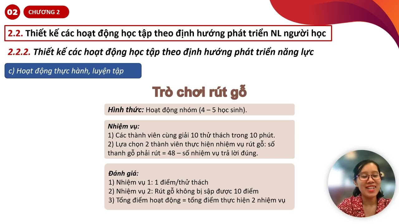Phần 3_Chương II_2.2_Video 3  Thiết kế hoạt động học tập
