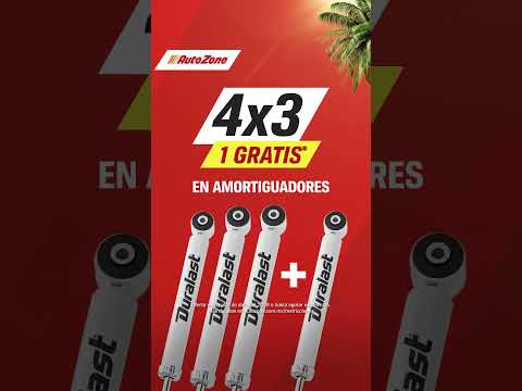 ¿Tu auto necesita amortiguadores? Aprovecha 4x3 o 30% de descuento en el segundo