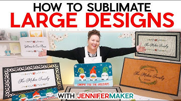 How to Sublimate LARGE Designs | 5 Sublimation Doormats Tested!