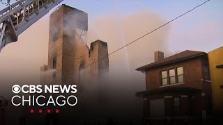 Abandoned church catches fire in Roseland