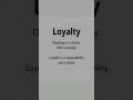 Loyalty is a Responsibility, Not a Choice|Powerful Relationship Quote#motivation #overcome #strength